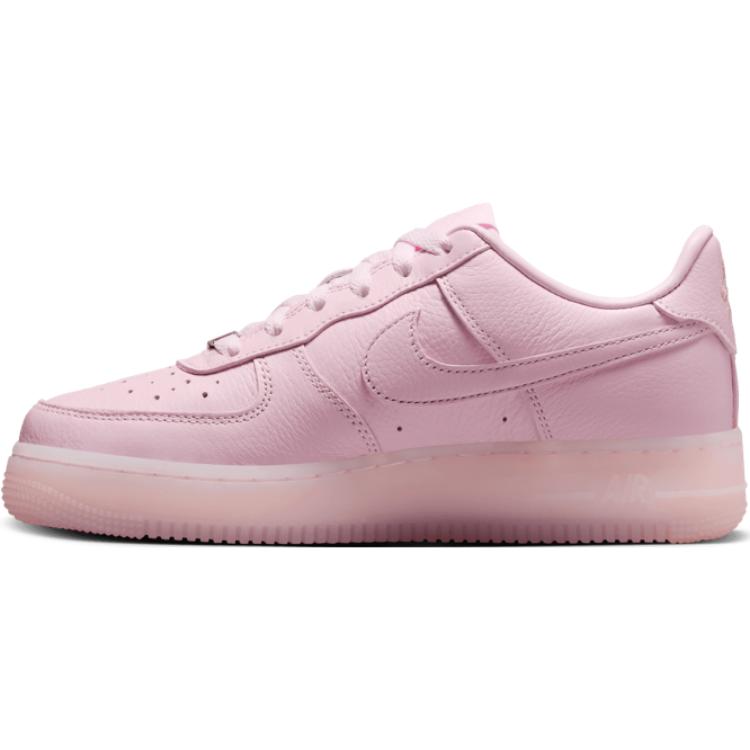 Низкие противоскользящие износостойкие детские кроссовки Drake NOCTA x Air Force 1 Nike, розовый — фото 3
