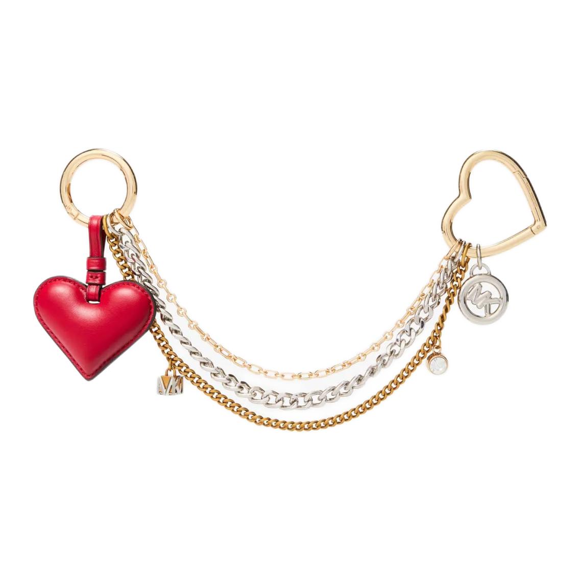 

MICHAEL KORS Овечья шерсть подвеска на сумку, Gold Silver Red