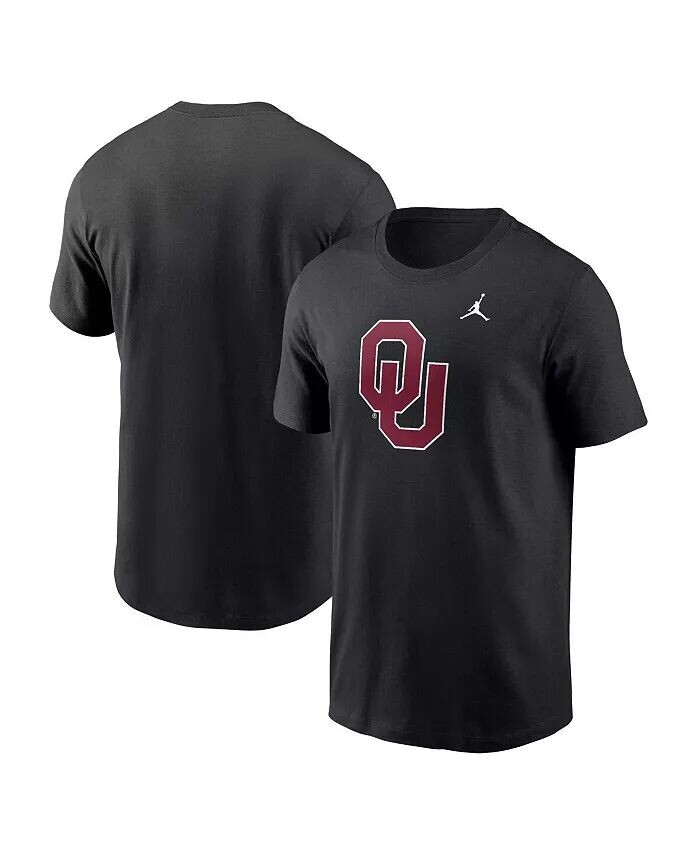 

Мужская черная футболка с логотипом Oklahoma Sooners Primetime Evergreen Jordan