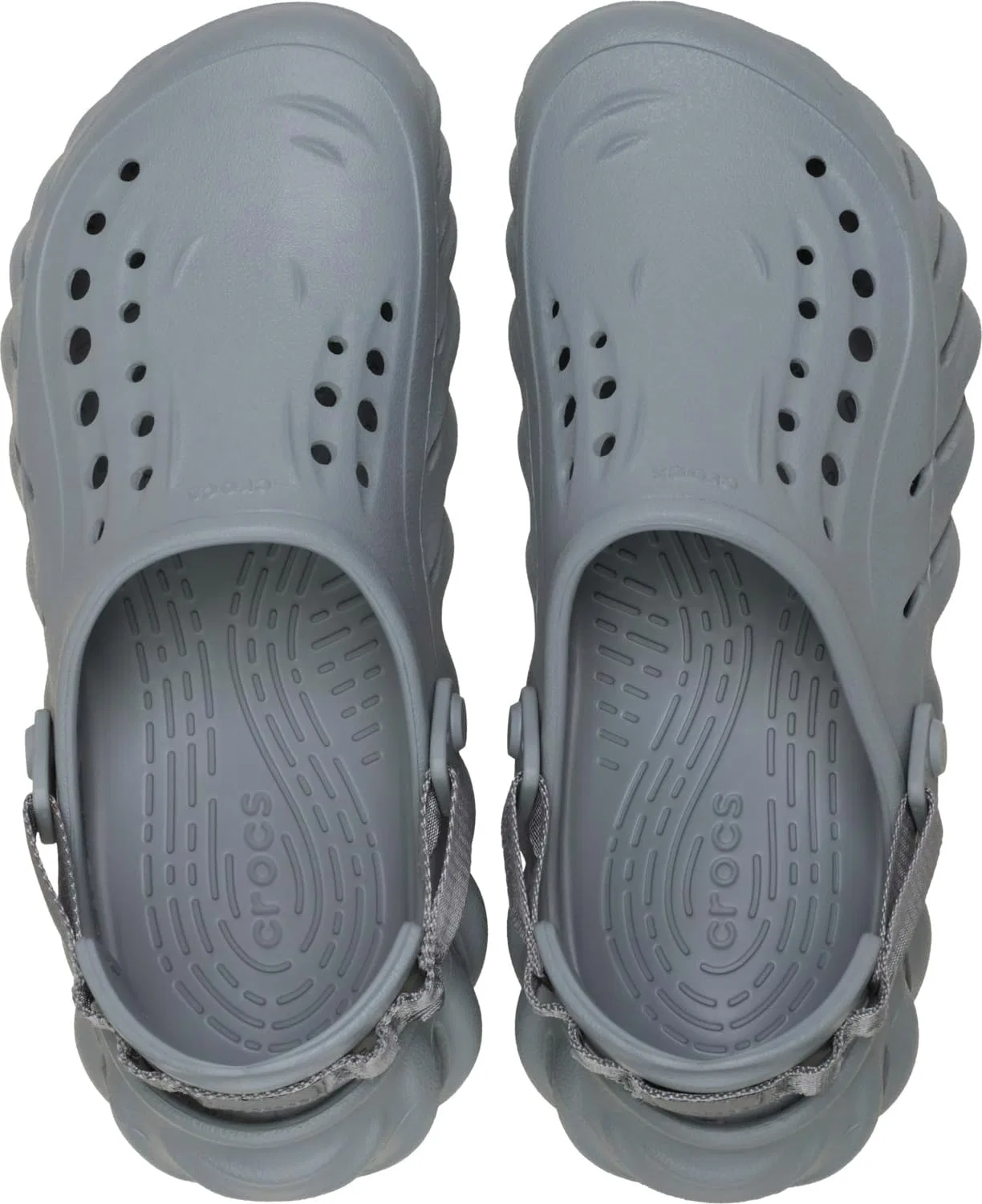 Crocs, унисекс взрослые сабо Echo, Concrete — фото 3