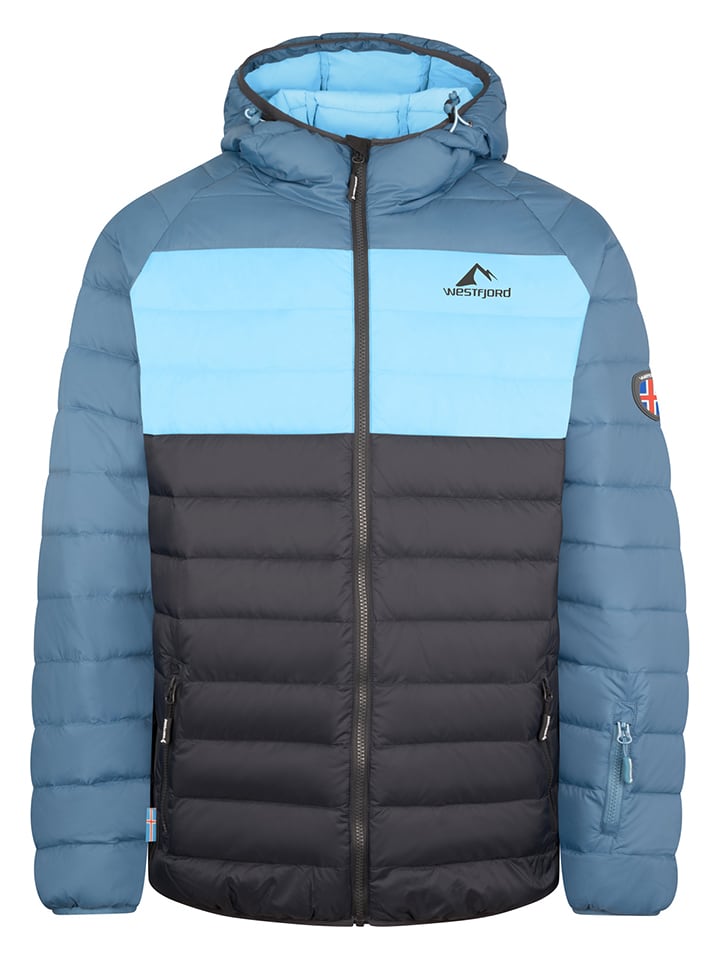 

Пуховик "Snaefell" черного/голубого/синего цвета Westfjord