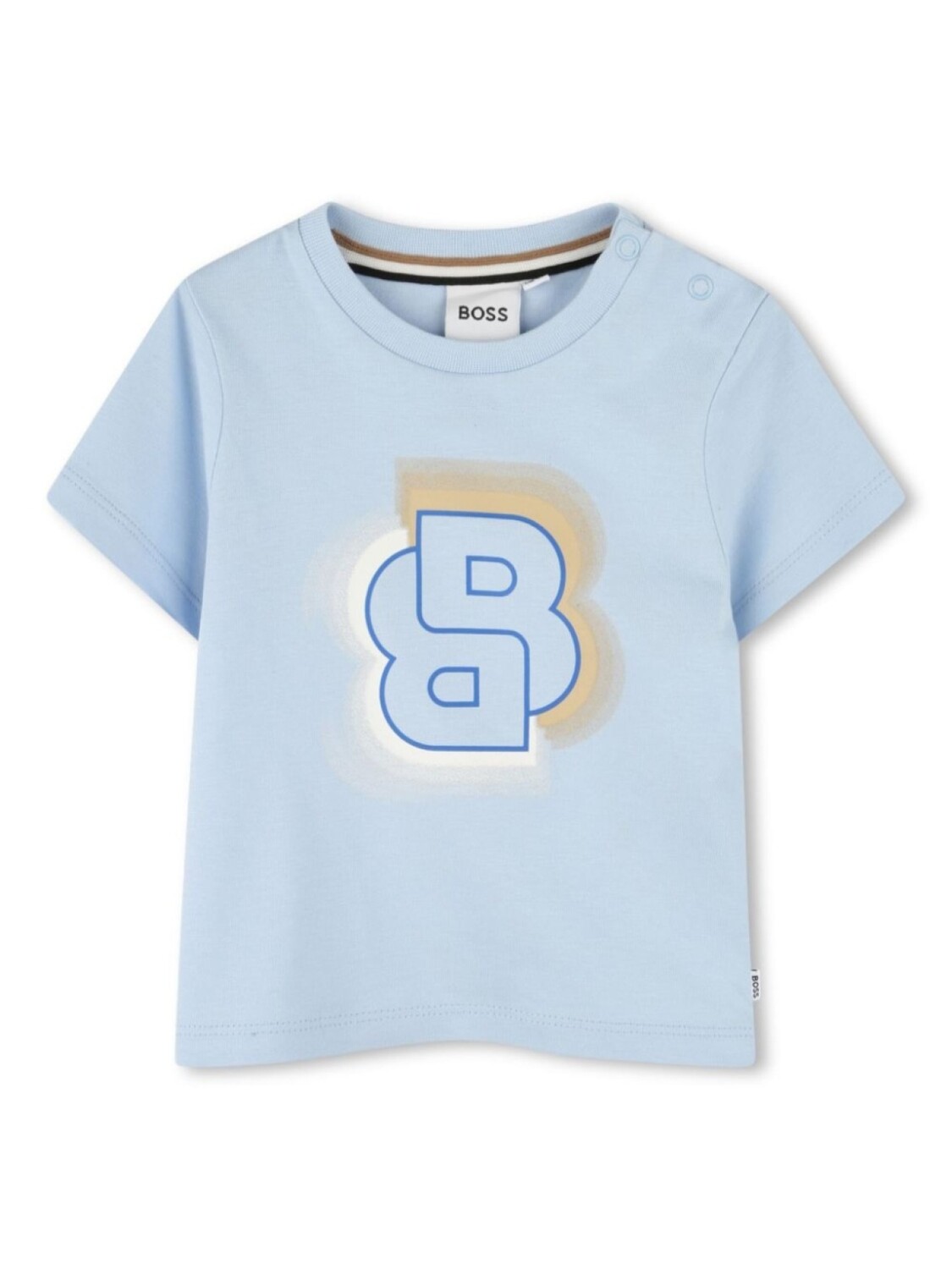 

BOSS Kidswear футболка с логотипом, синий