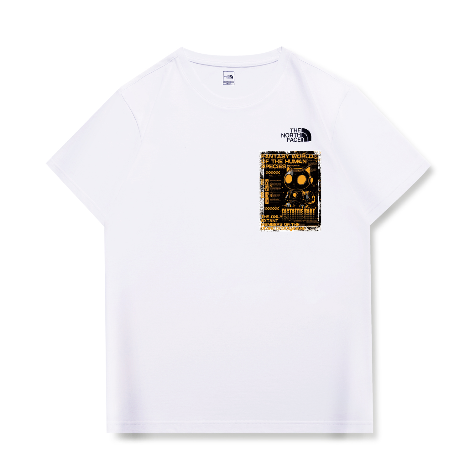 

THE NORTH FACE Футболка унисекс белая, Белый, THE NORTH FACE Футболка унисекс белая