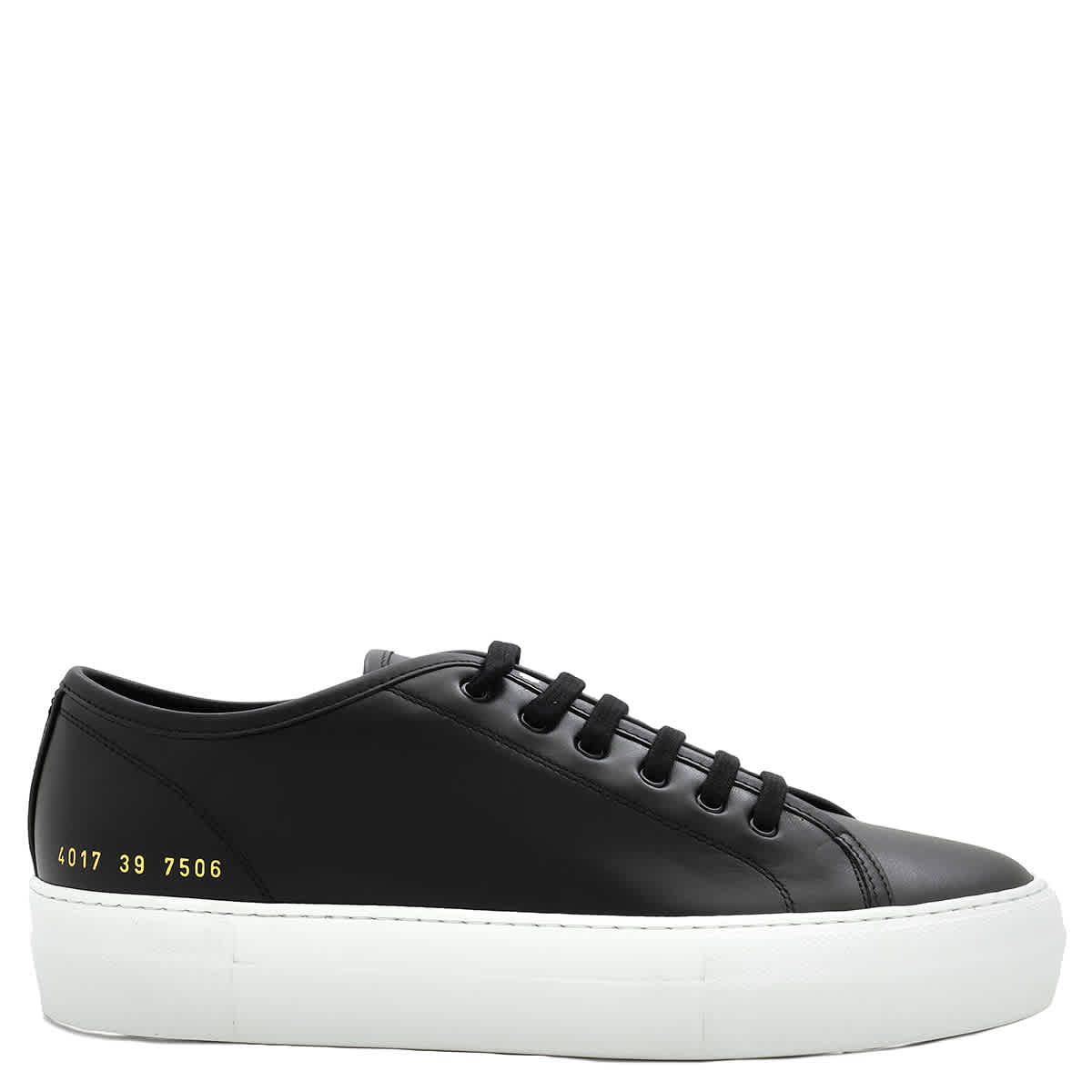 Common Projects Tournament Кроссовки из кожи с низким верхом, черно-белый