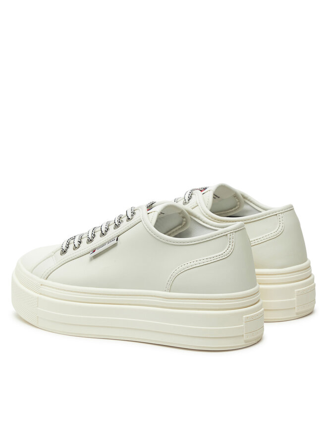 Тканевые кеды Foxing EN0EN02714 Tommy Jeans, бежевый — фото 3