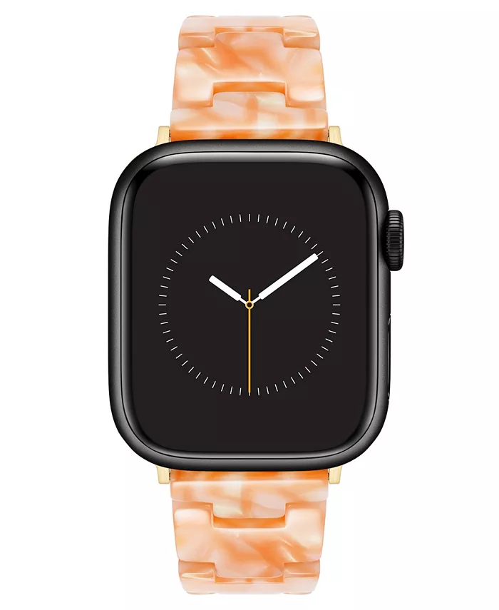 

Женский персиковый мраморный браслет для Apple Watch 10 38/40/41 мм из ацетата Anne Klein