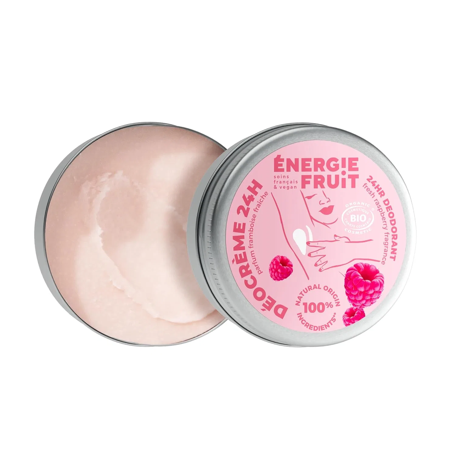 Крем-дезодорант ENERGIE FRUIT с ароматом малины, органический Energie Fruit