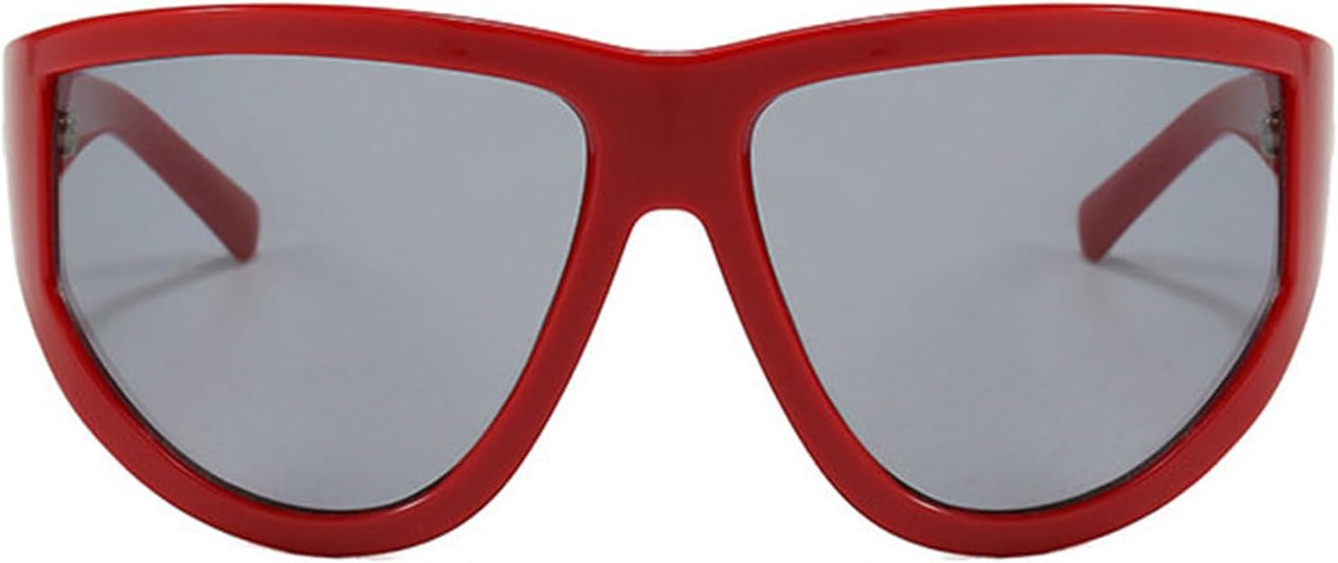 

Солнцезащитные очки Helena Oversized One Piece для женщин и мужчин, модные панк-винтажные солнцезащитные очки в большой оправе, маска для глаз, защита от ультрафиолета UV400, C6