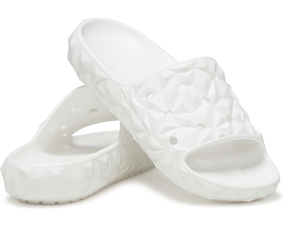 

Сандалии Crocs Classic Geometric Slide 2.0, цвет White Geo
