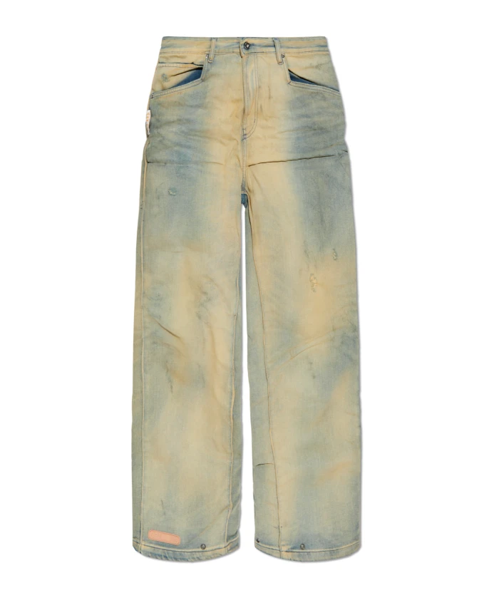 

Джинсы с узором Pdf, бежевый