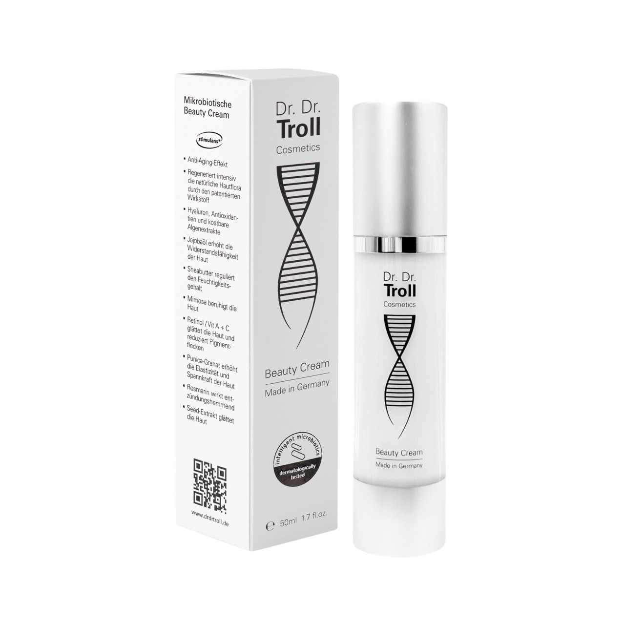 

Крем для лица beauty cream - mikrobiotische repair-formel für strahlende haut Dr Dr Troll Cosmetics, объем 50 мл