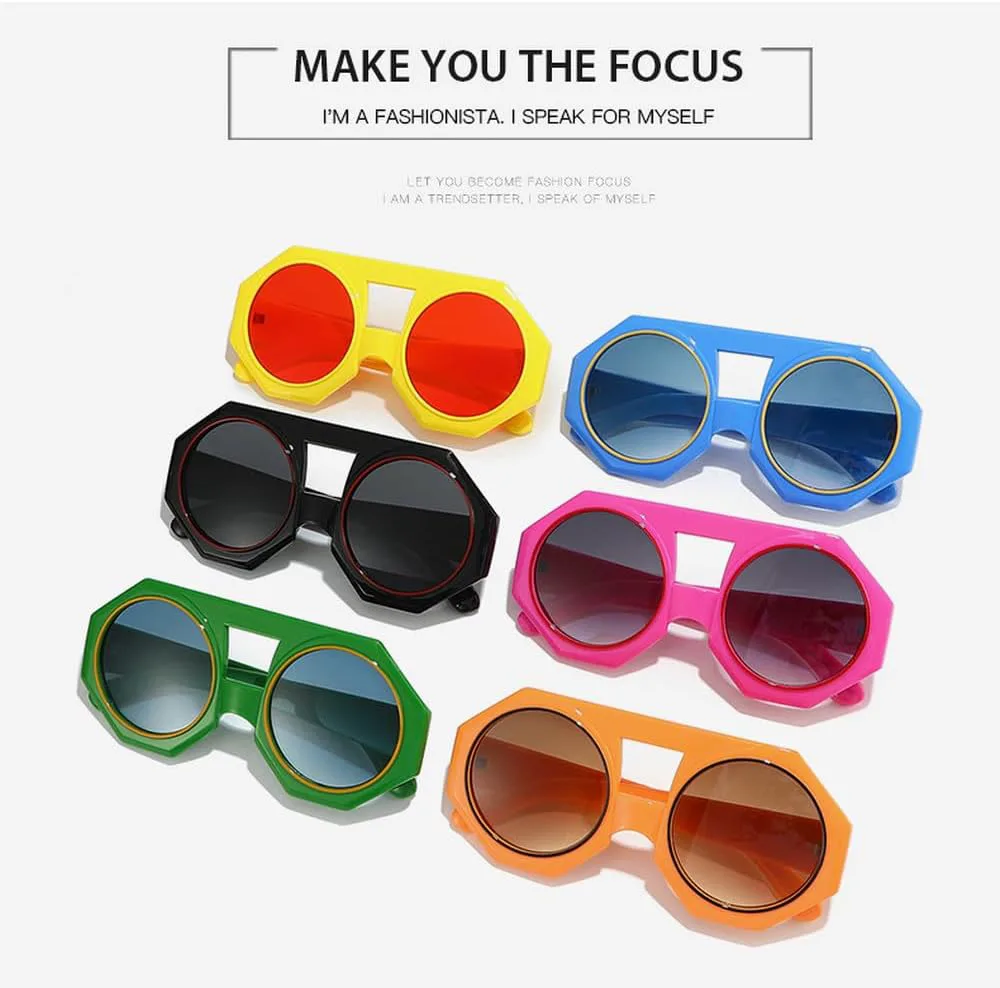 

Большие круглые солнцезащитные очки в стиле панк для женщин, роскошные винтажные солнцезащитные очки в стиле стимпанк для дам, стильные очки HVTVTLA, C6yellowred