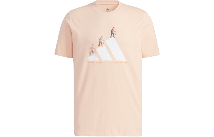 

Футболка унисекс туманный кораллово-розовый Adidas