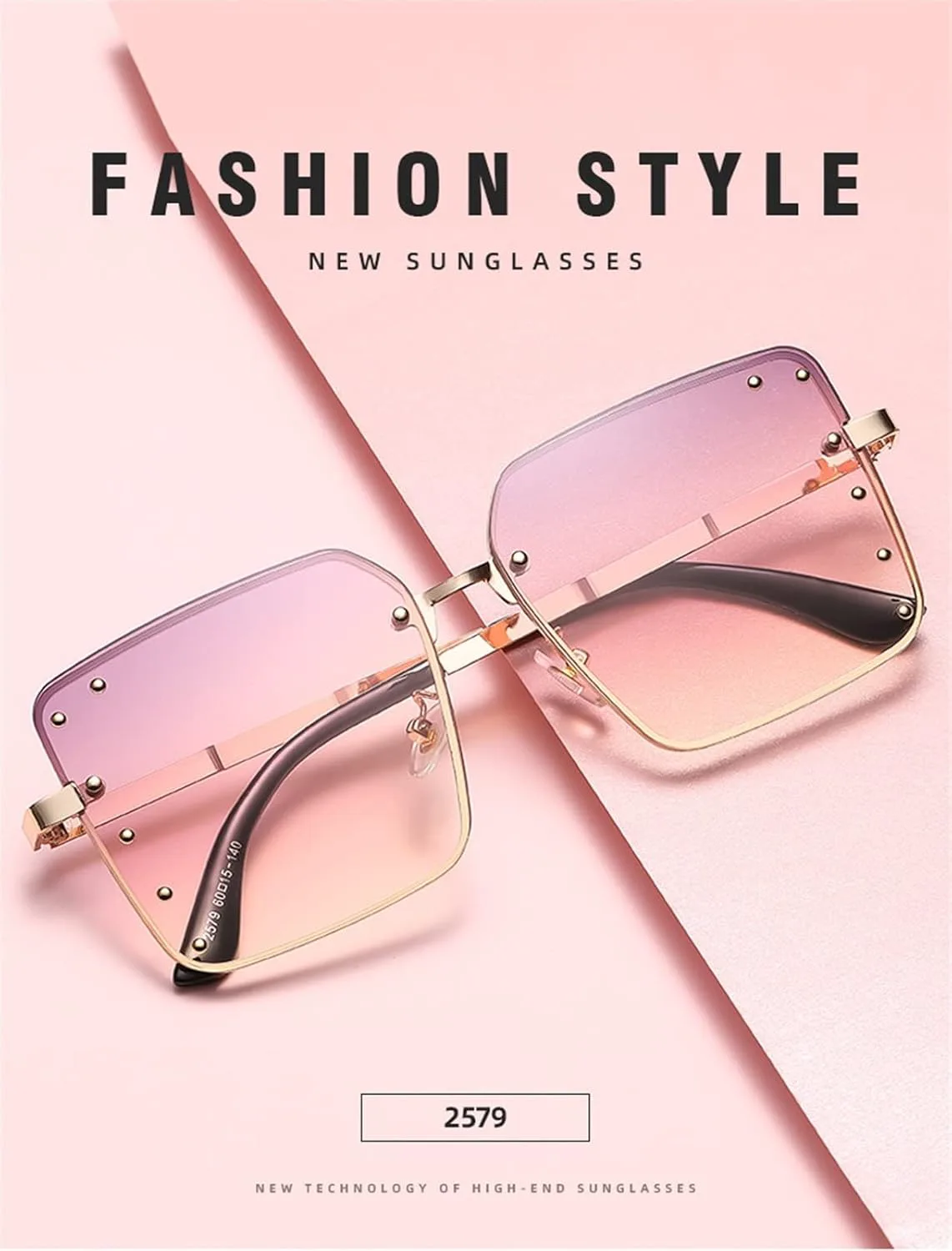 

Солнцезащитные очки XINXIN Big Square Street, мужские и женские, для интернет-знаменитостей, для отдыха на природе и вечеринок (Цвет: B, Размер: Средний), B