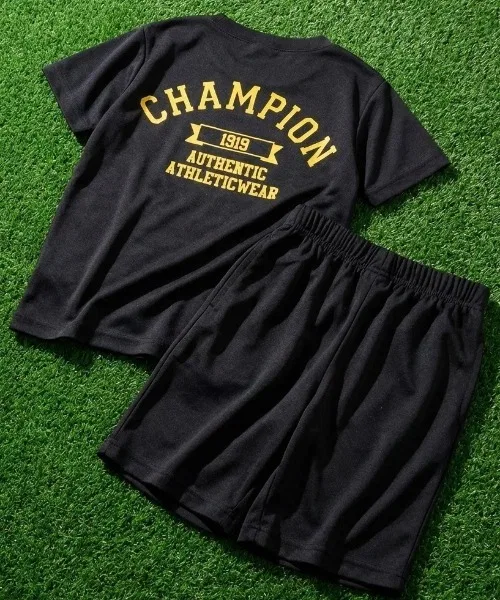 Футболка и шорты Champion UV-защита, полиэстер, черный — фото 2