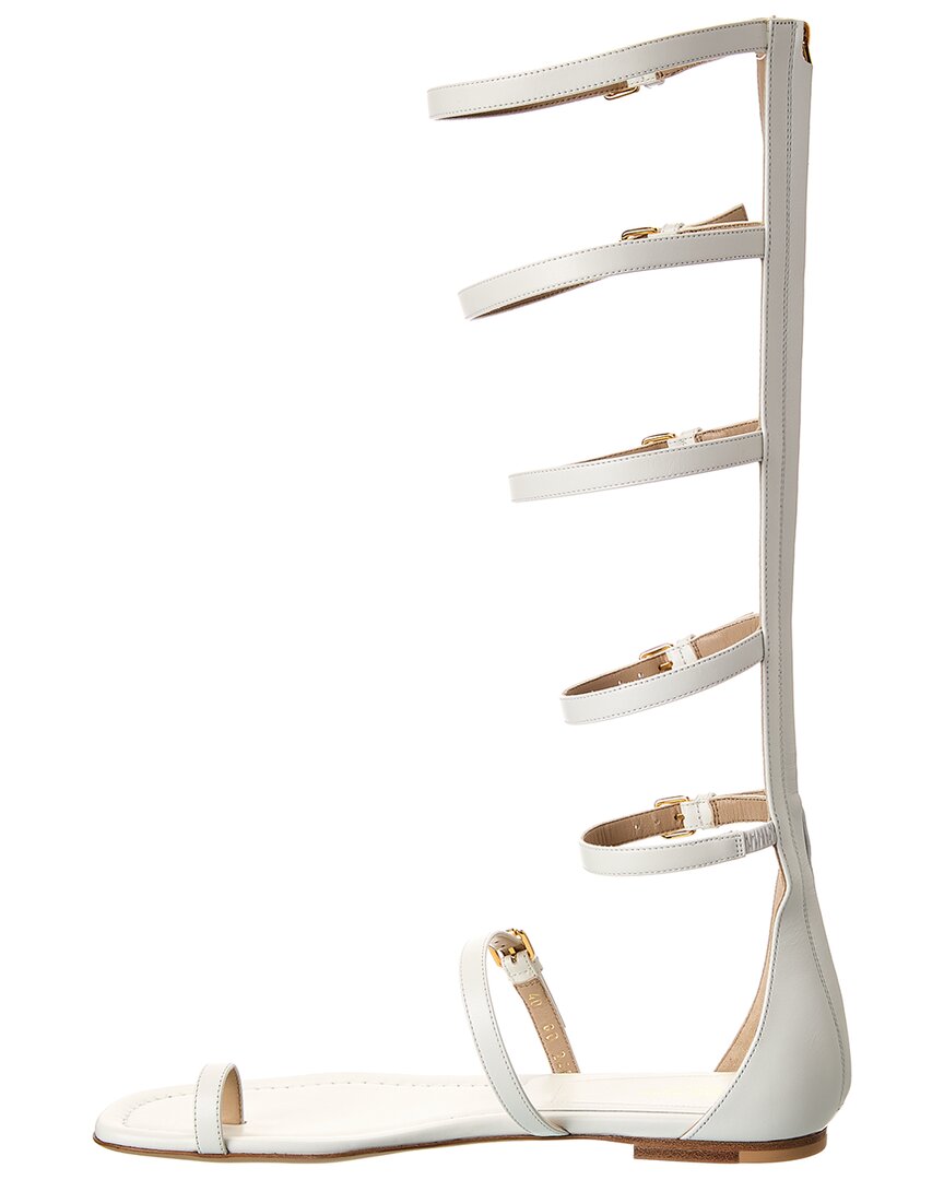Michael Kors Collection Juliette Leather Gladiator Sandal, белый — фото 2