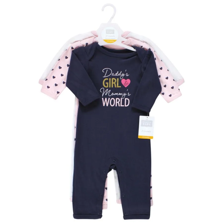 Мягкий хлопковый комбинезон для девочек Hudson Baby, Love At First Sight — фото 2