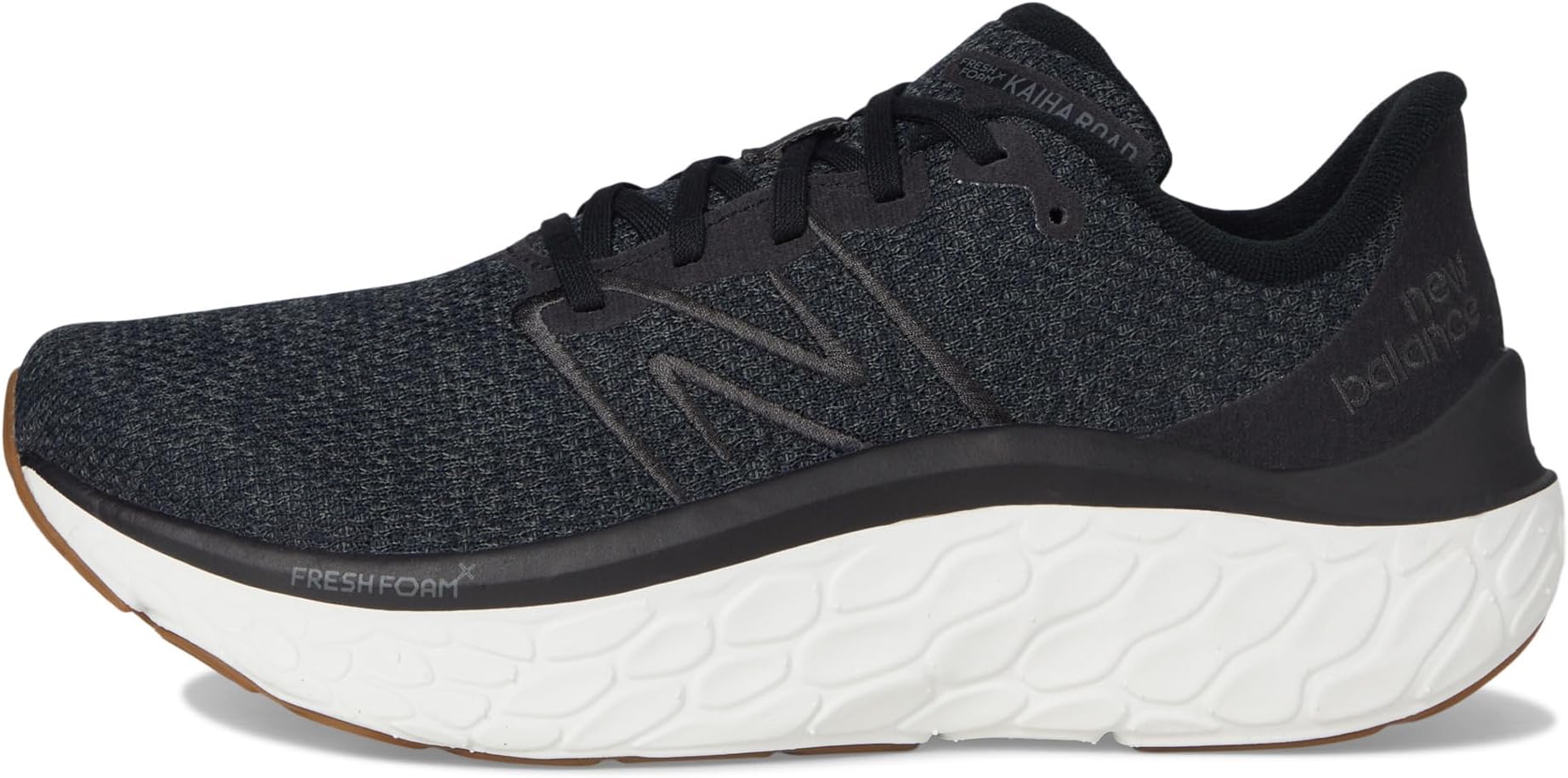Кроссовки New Balance Men's Fresh Foam X Kaiha Road v1, Black/Castlerock/Gum 02 — фото 4