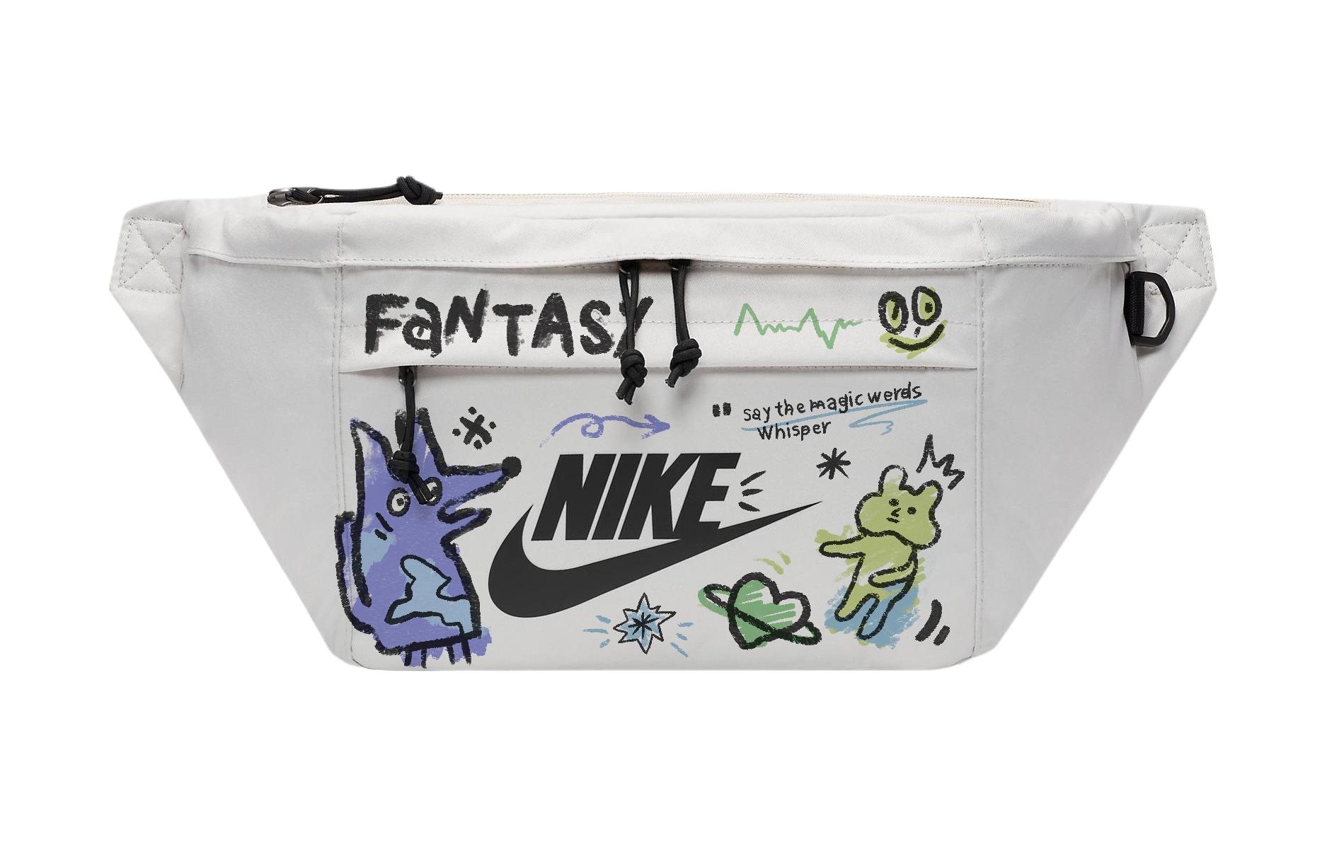 

Nike Тканевая поясная сумка унисекс белая, White