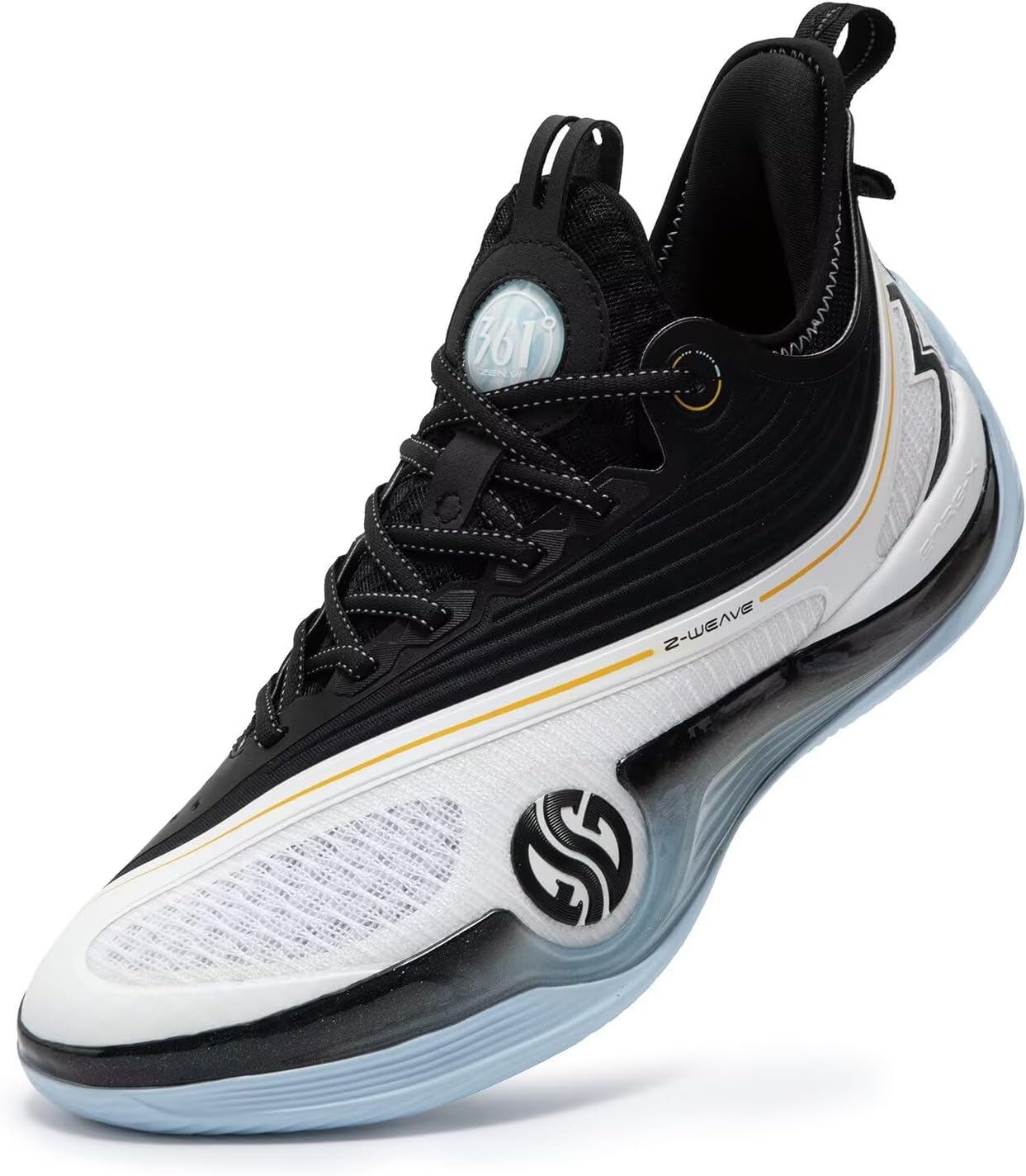 

Баскетбольные кроссовки 361 Aaron Gordon Zen VI для мужчин, дышащие кроссовки с амортизацией, противоскользящие тренировочные спортивные туфли для студентов, подростков и взрослых, Zen VI PRM 361°, 572431108-1 Zen 6 Yin-yang