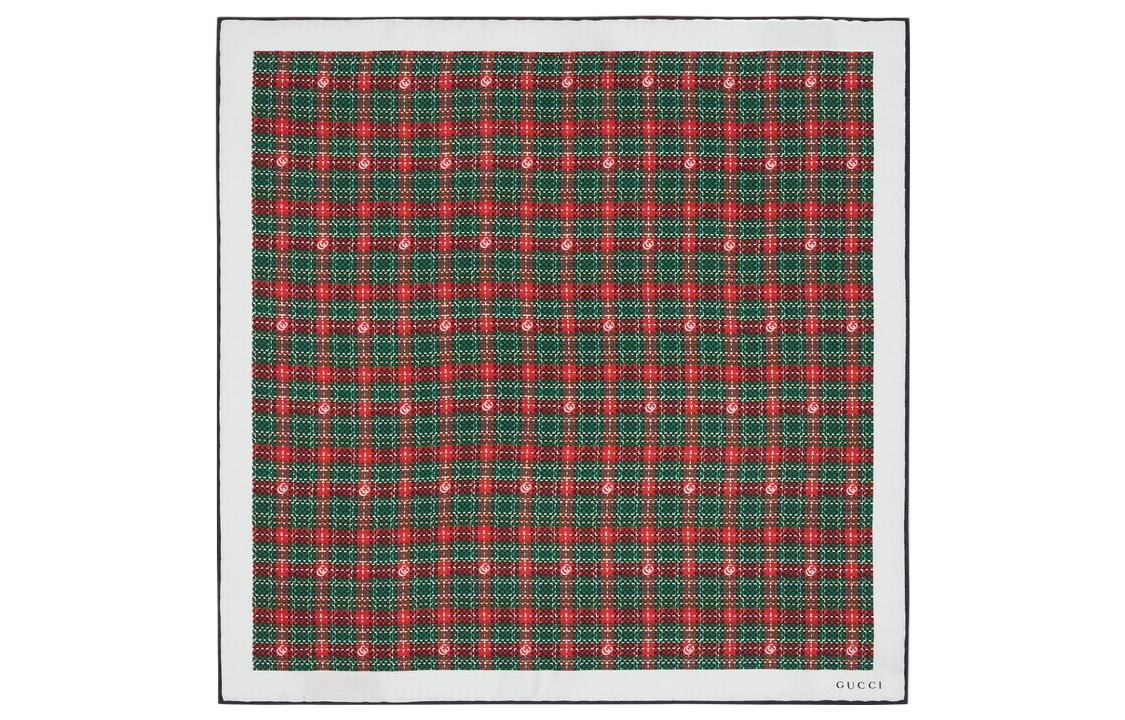 

GUCCI Шёлковый шарф мужской зелёный, Green