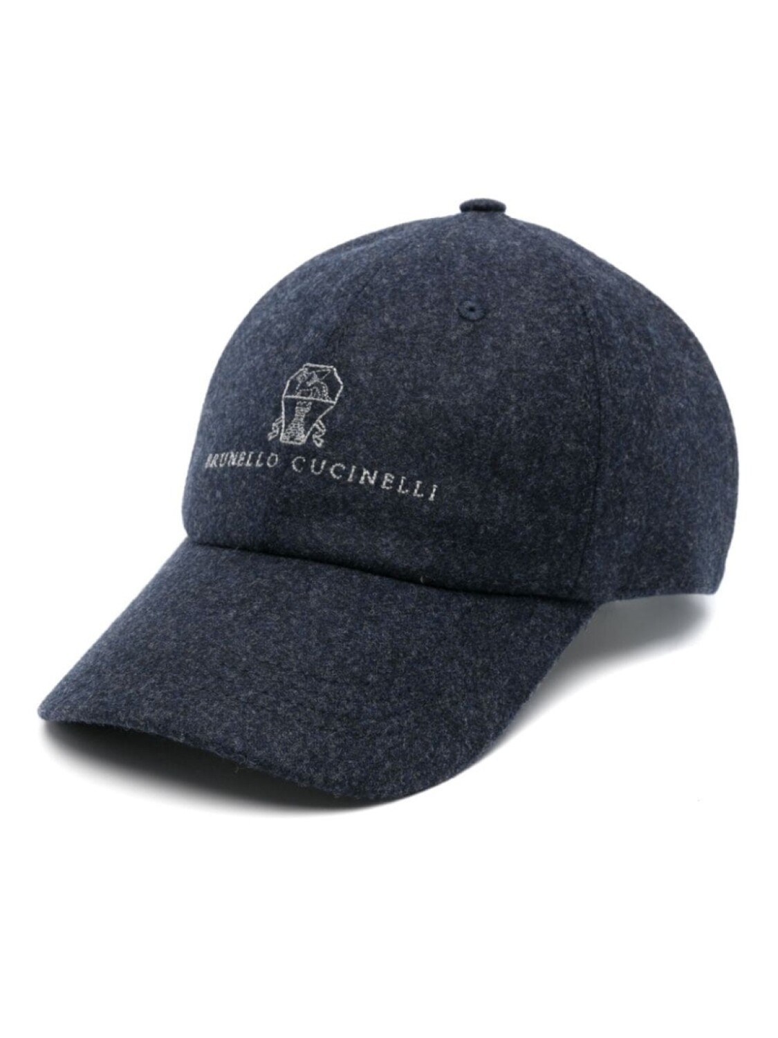 

Brunello Cucinelli бейсболка из шерсти с вышитым логотипом, синий