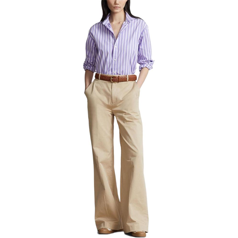 Polo Ralph Lauren SS24 Рубашка женская светло-фиолетовая — фото 4