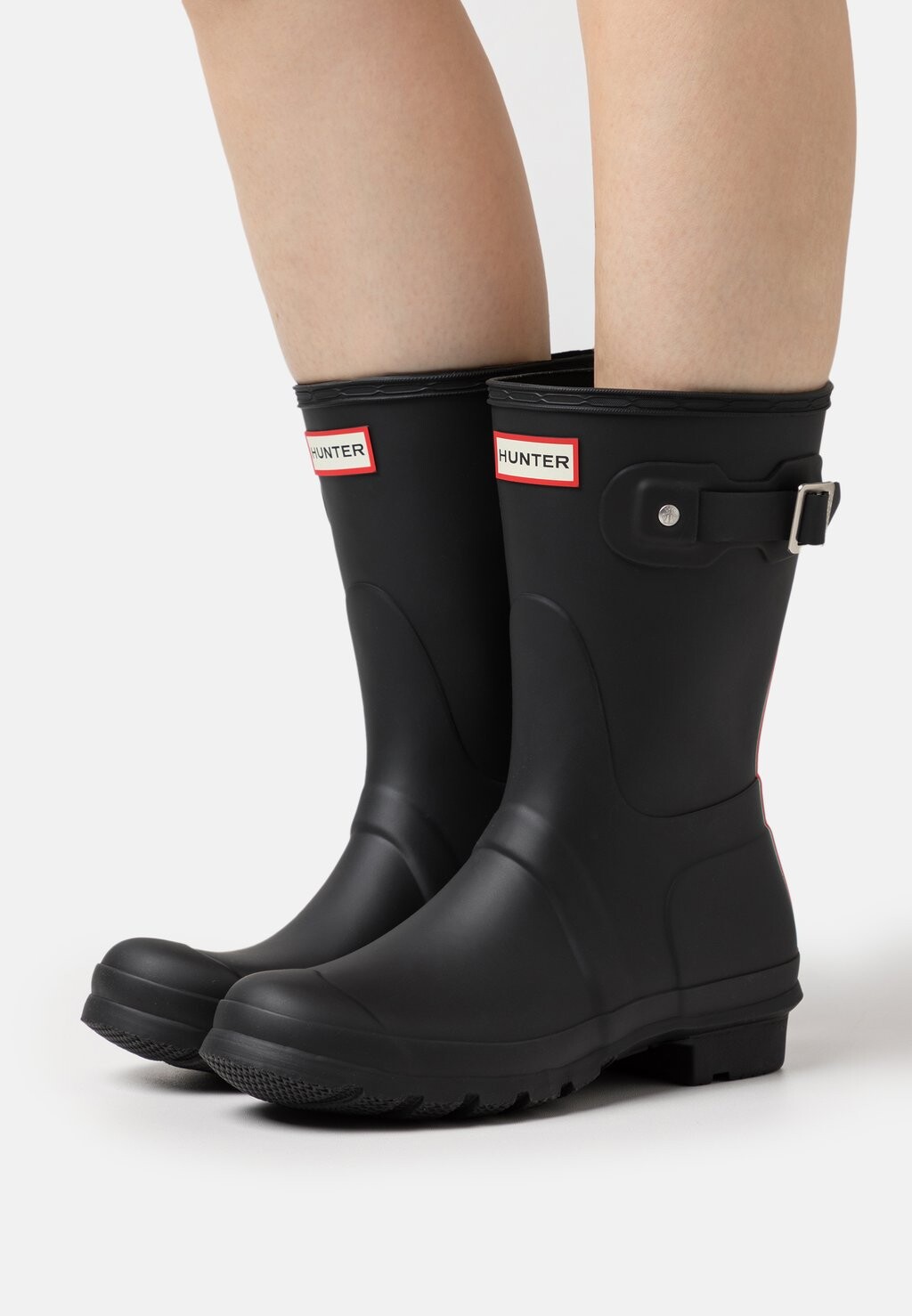 Сапоги резиновые Hunter Logo Backstrap, черный