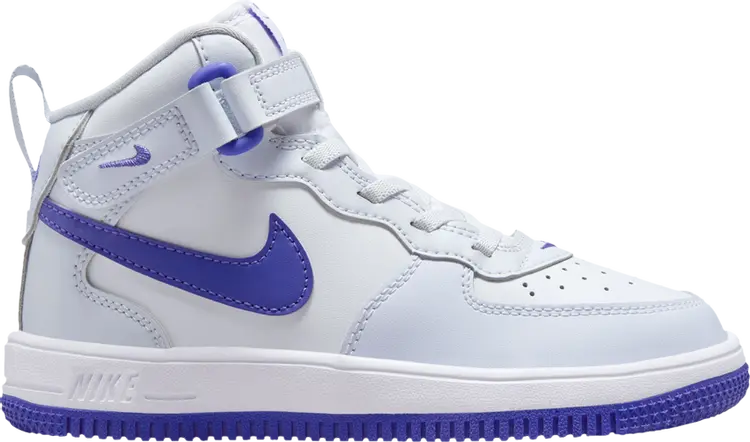 

Кроссовки Force 1 Mid EasyOn PS 'Football Grey Persian Violet', серый