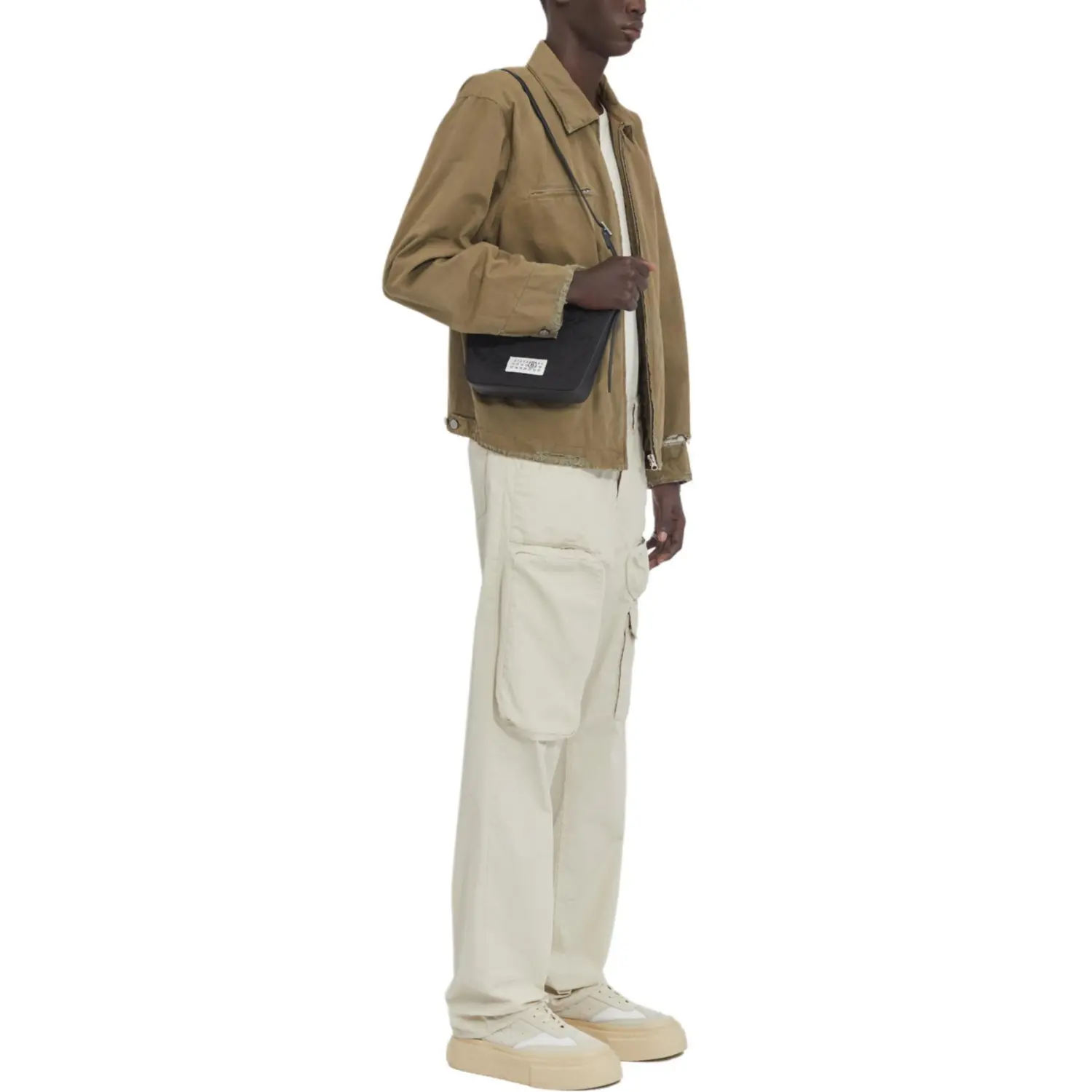 Куртка мужская светло-коричневая Mm6 Maison Margiela, коричневый — фото 4