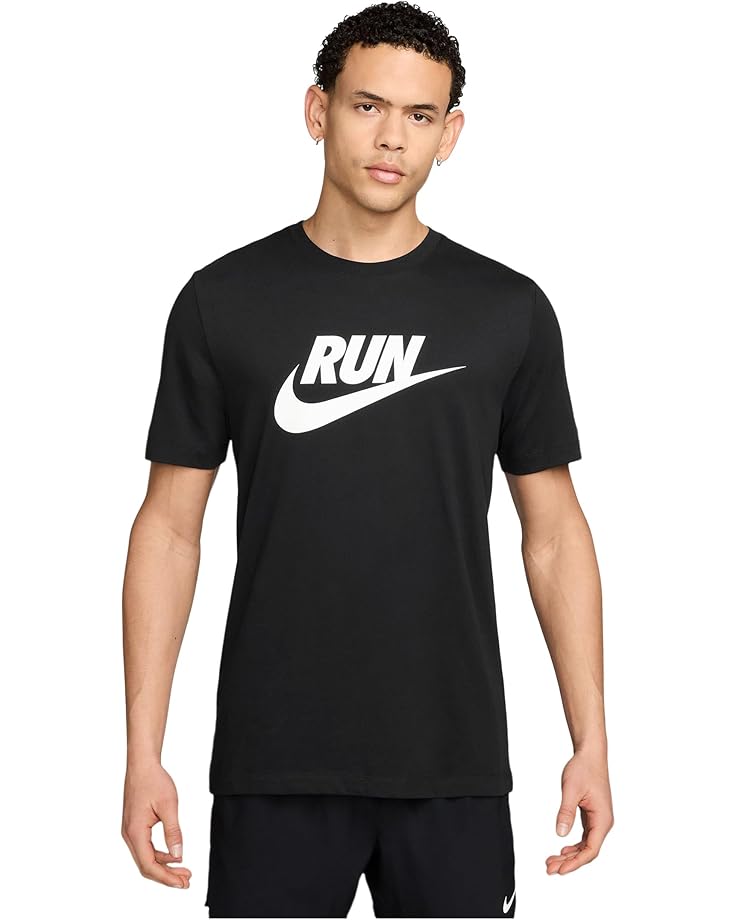 

Футболка Nike Dri-fit Run Swoosh T-shirt, черный
