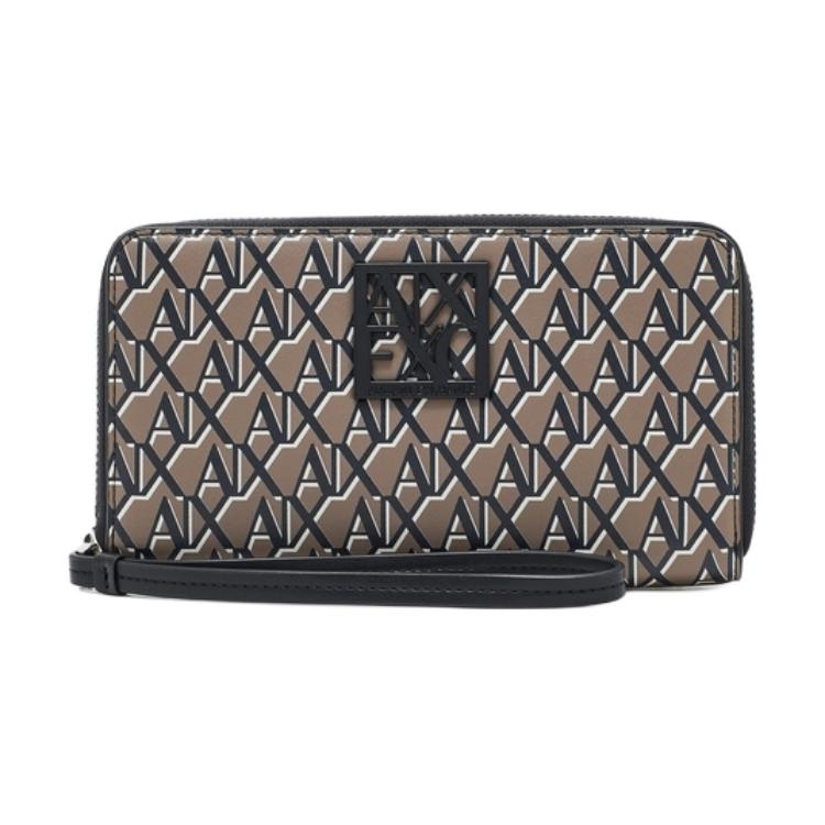 

ARMANI EXCHANGE Кошелек AE Polyester для женщин коричневый и черный