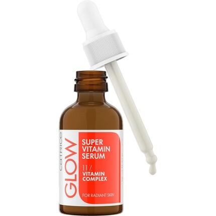 

Catrice Glow Супервитаминная сыворотка Сыворотка для лица Белая антивозрастная увлажняющая разглаживающая с витаминами Не содержит веганских отдушек Не содержит спирта Не содержит парабенов 30 мл
