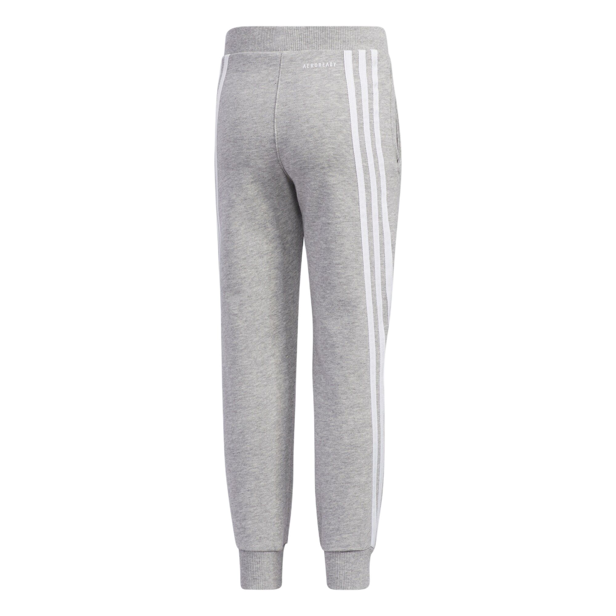 Футболка подростковая вязаная AEROREADY средне-серый меланж Adidas — фото 3