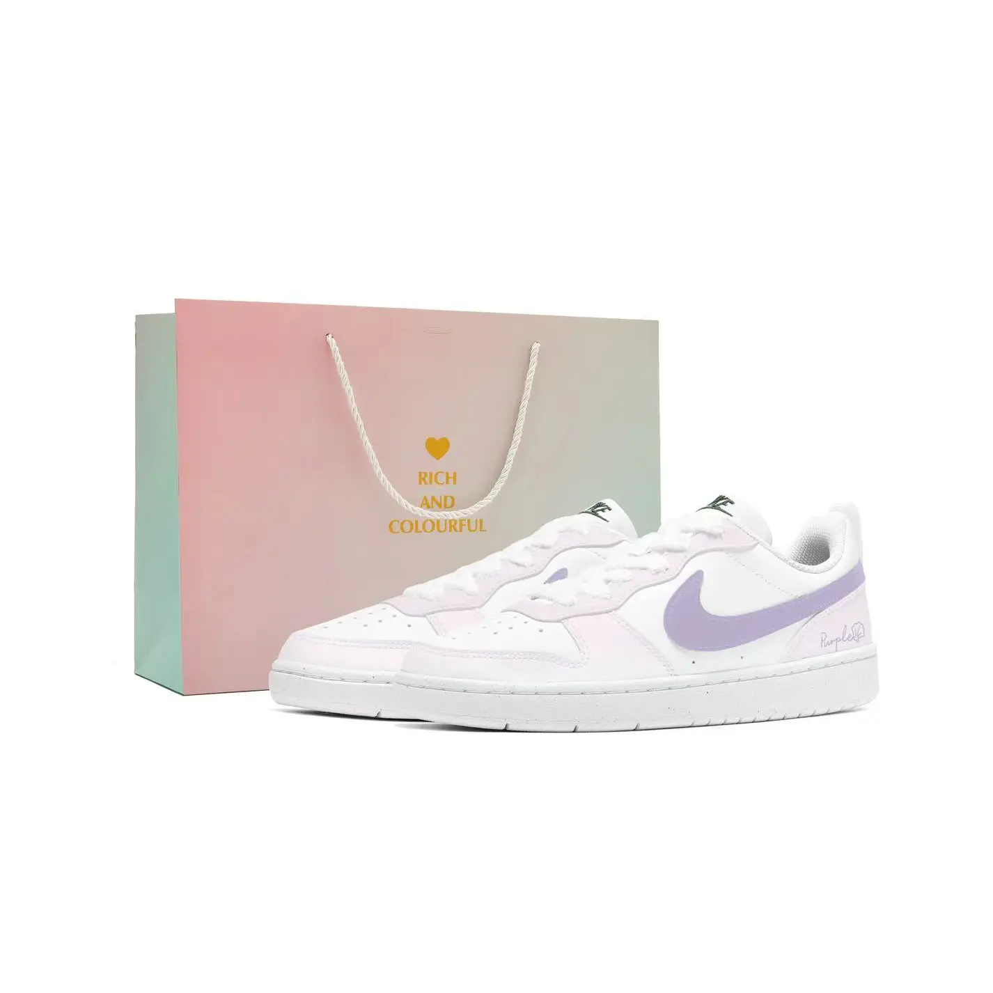 

Детские скейтерские кеды Court Borough Nike, фиолетовый