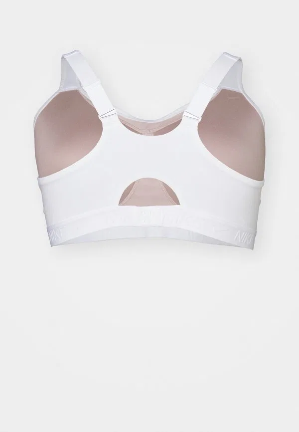 Спортивный бюстгальтер indy с высокой степенью поддержки Nike Performance, White/Stone Mauve — фото 2