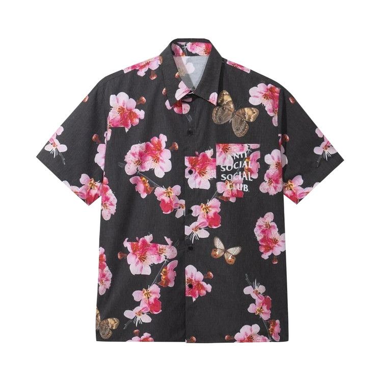 

Топ Anti Social Social Club Woody Button Up, Black