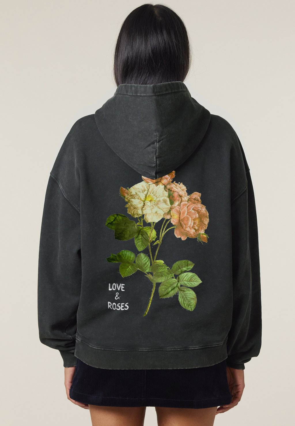 

Толстовка ROSES BACK VINTAGE PRINT - Hoodie Mira Paris, цвет Black Denim