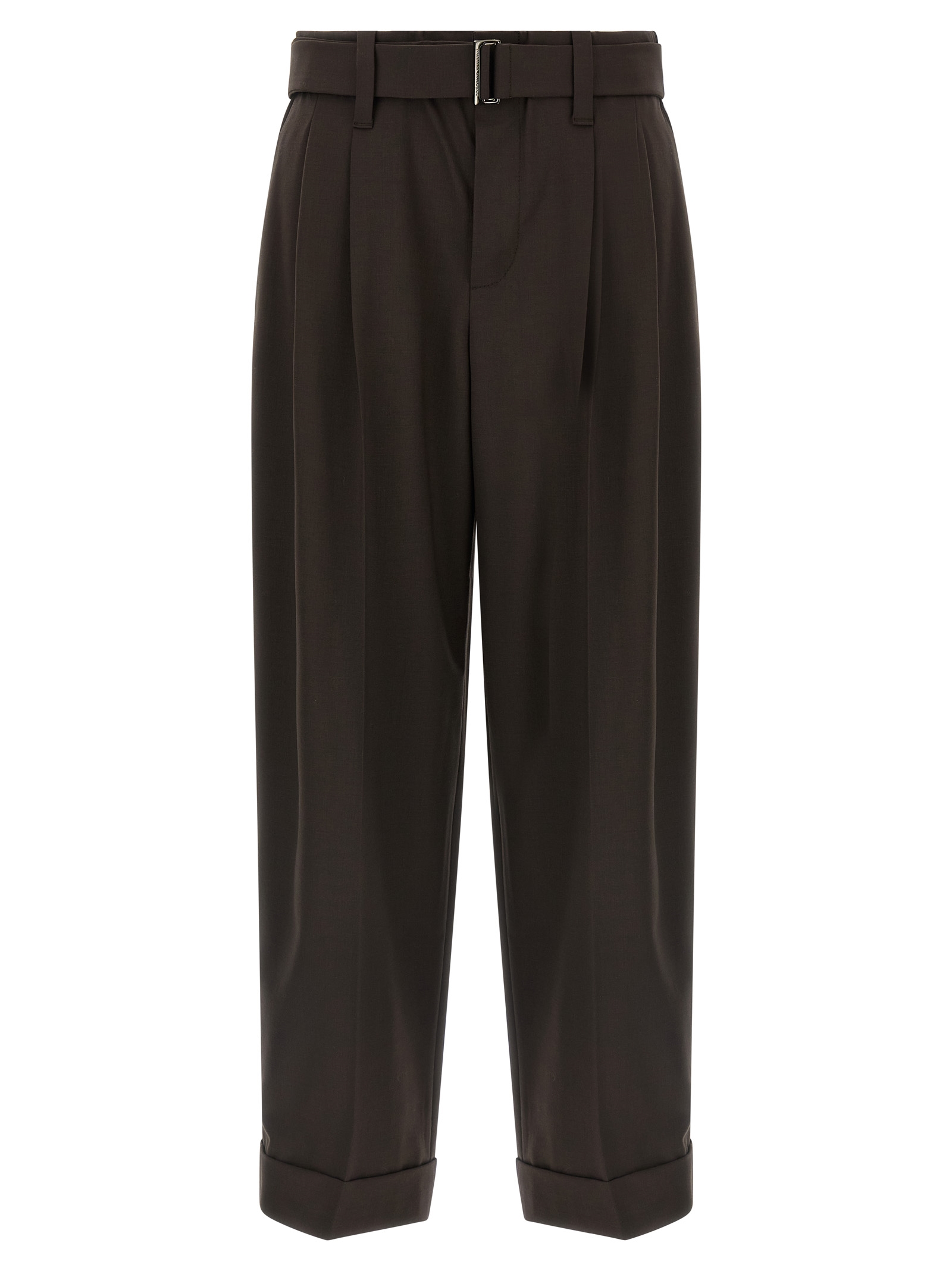 

Шерстяные брюки Brunello Cucinelli, коричневый