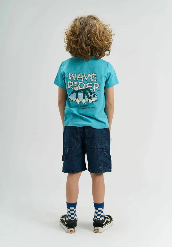 Футболка Sigfrid print t-shirt The New, цвет мауи блю