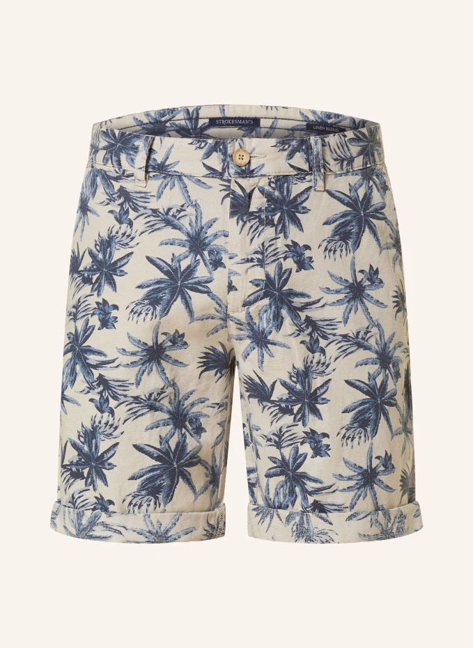 

Облегающие шорты с льном Strokesman'S, синий
