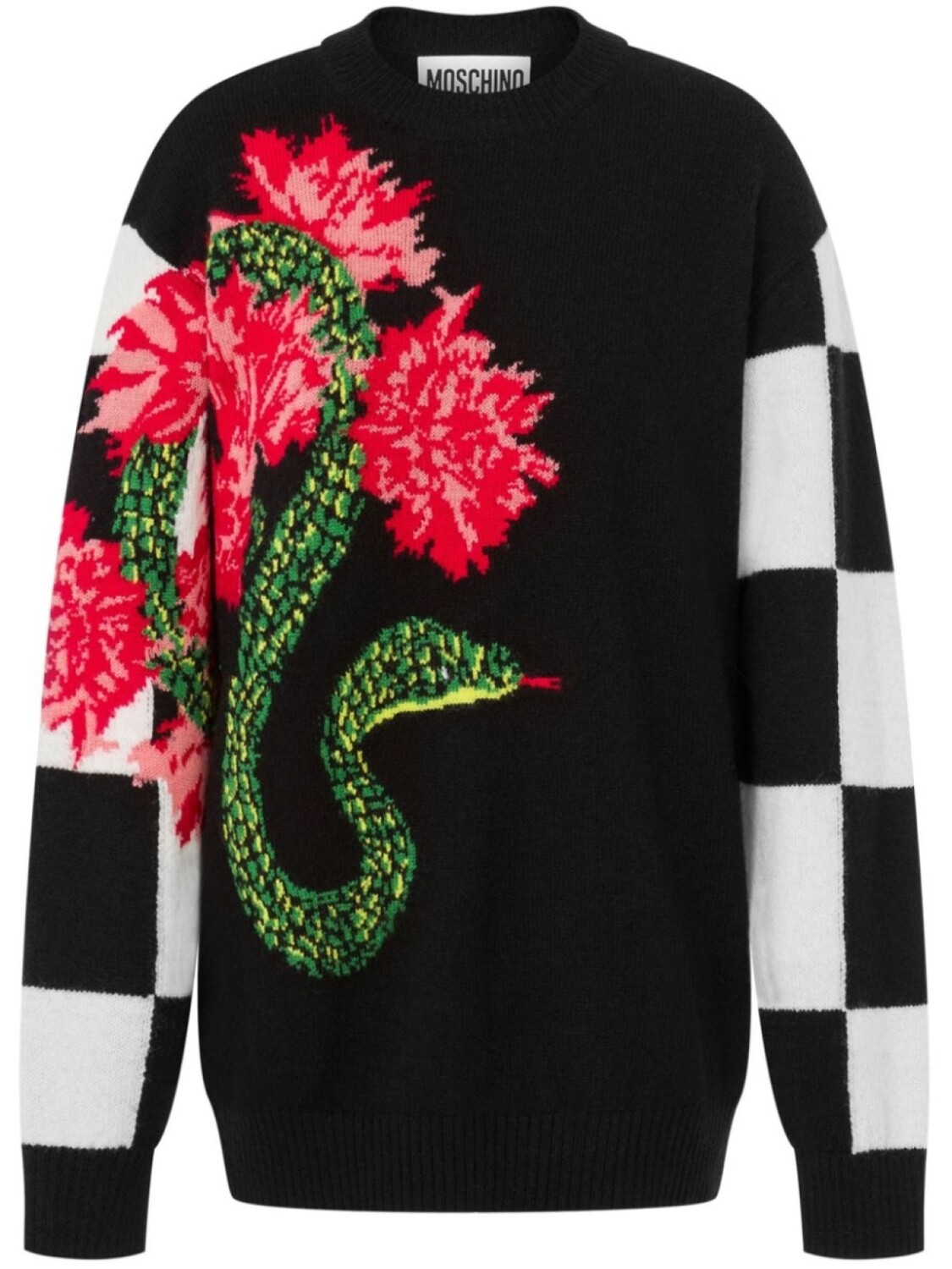 

Джемпер из вирджинской шерсти Moschino, черный