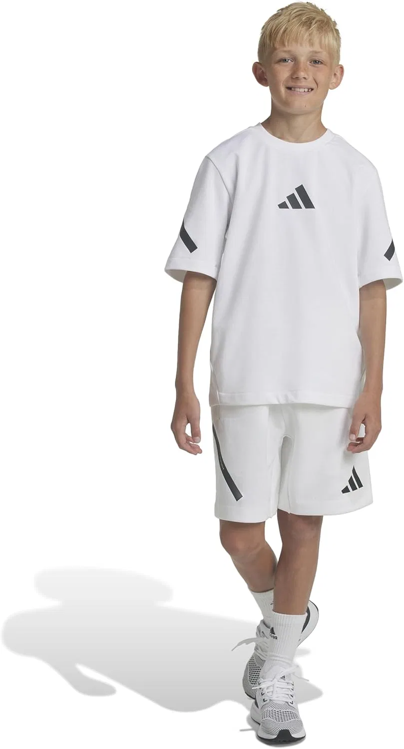 Детские шорты Adidas Zne унисекс, белый/черный