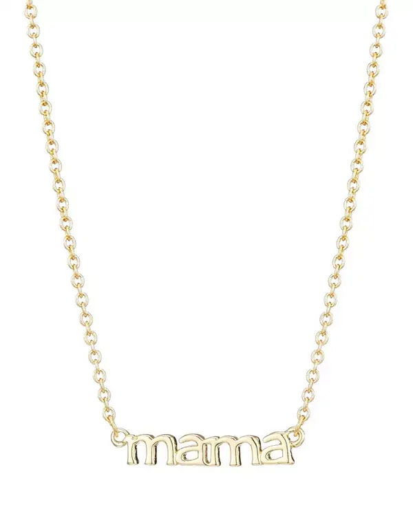 

Золотое колье «Мама» Adornia, gold