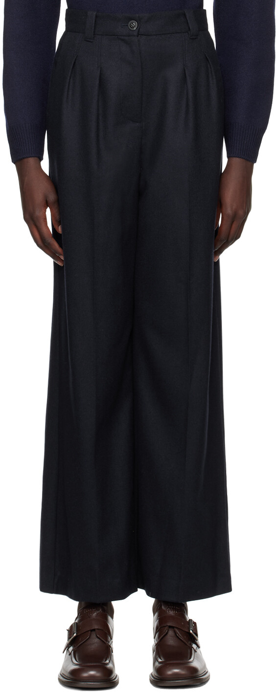 

Брюки Tressie темно-синего цвета A.P.C., Heather navy blue