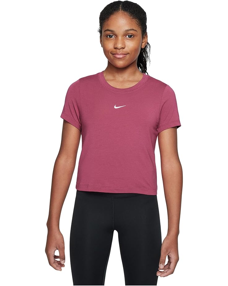 

Футболка Nike Kids Sportswear Cropped T-shirt, цвет Sweet Beet