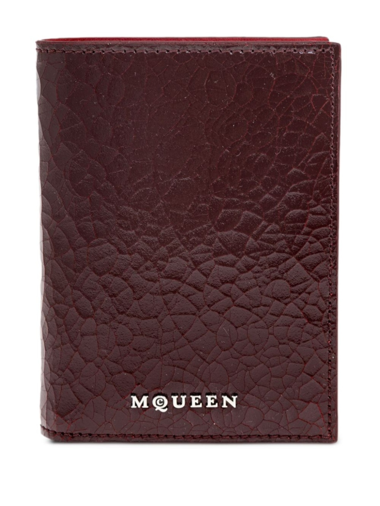 

Кошелек с логотипом Alexander McQueen, красный