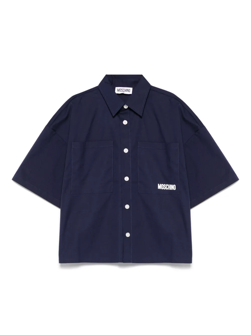 

Рубашка Teddy Bear Moschino Kids, синий
