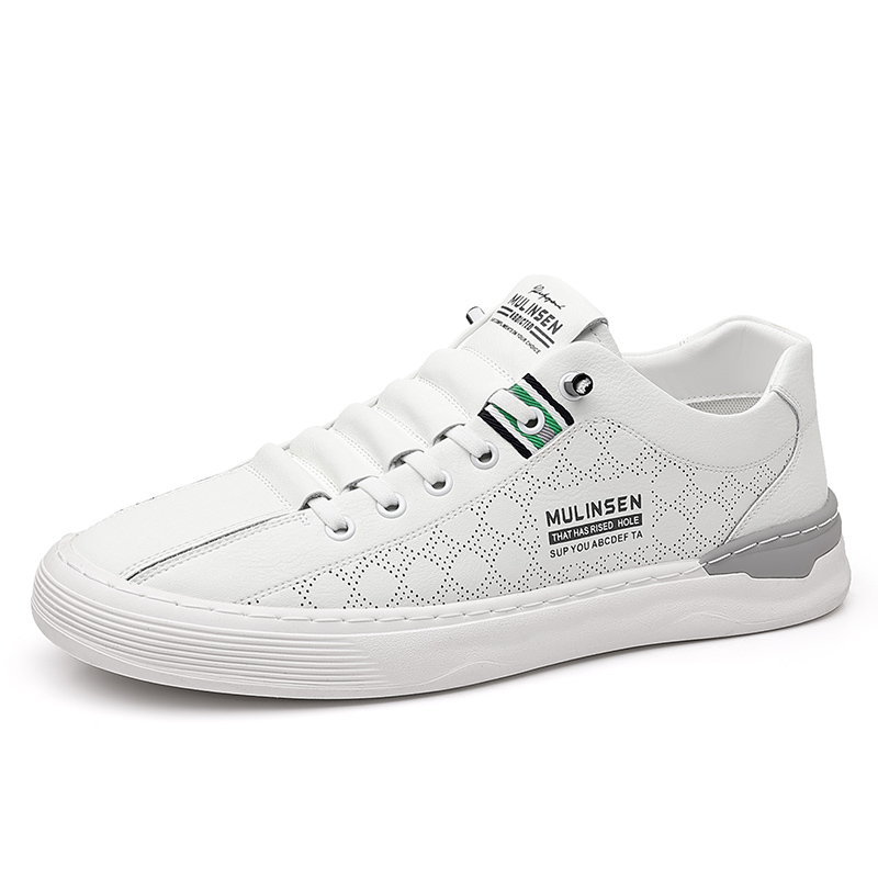 

Мужские дышащие низкие кроссовки для скейтбординга Mulinsen, White Cut-Out