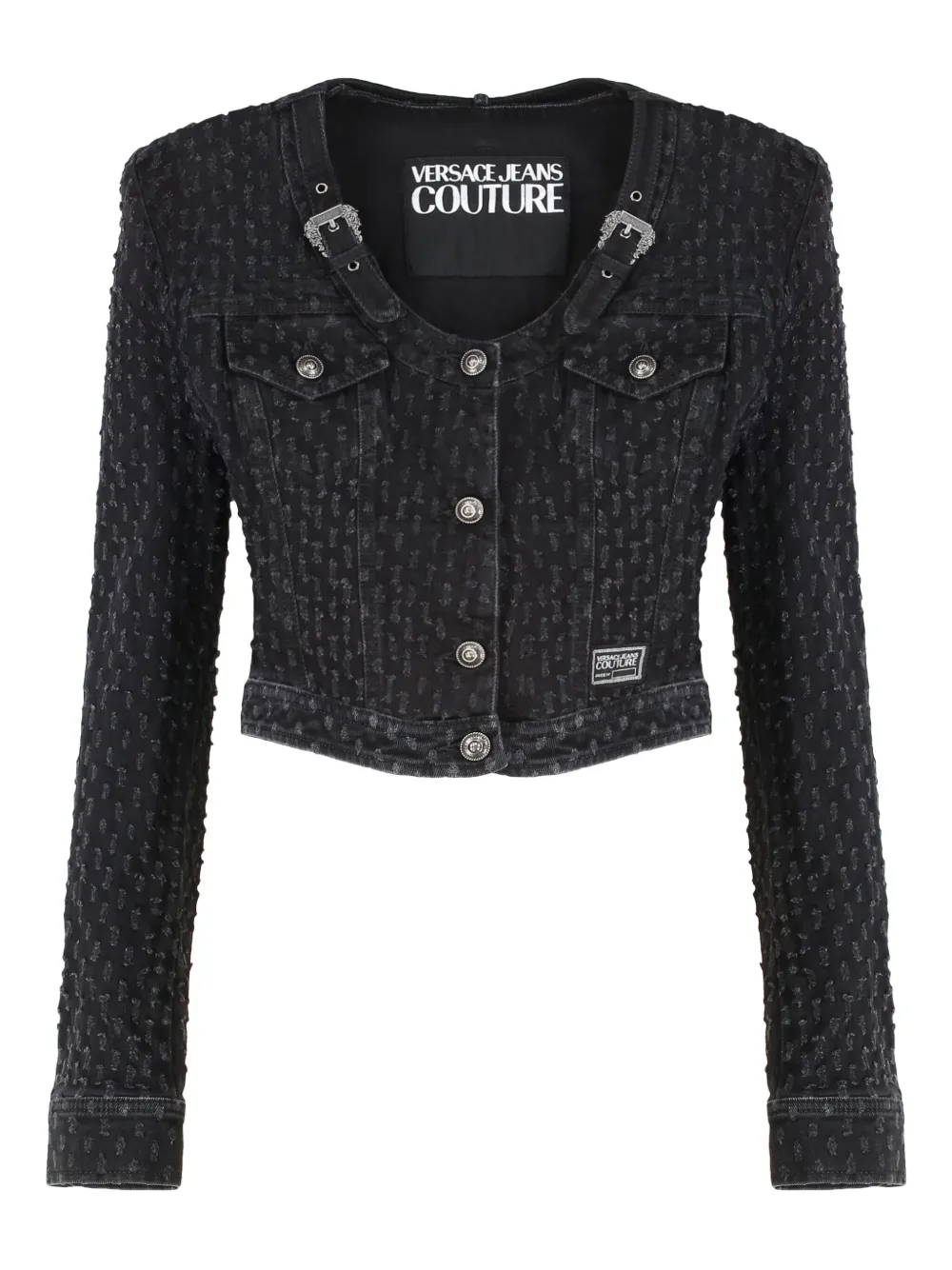 

Жакет с пряжкой Versace Jeans Couture, черный